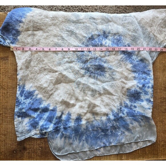 Valentina Naldi 100% Linen Tie Dye Asymmetrical Hem women's size small - Picture 8 of 8